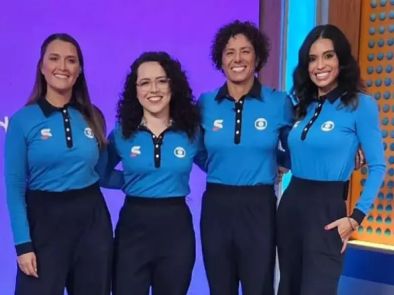 Globo tem equipe formada somente por mulheres em transmissão de futebol pela primeira vez