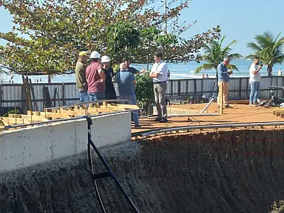 Confederação de skate elogia obras de nova etapa de complexo esportivo em Santos