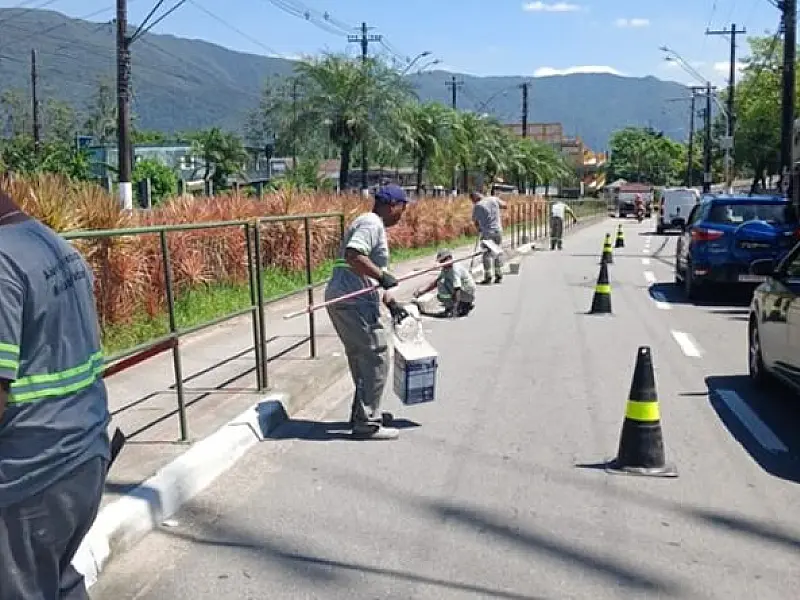 Secretaria de Manutenção de Cubatão mantém diversos serviços pela cidade