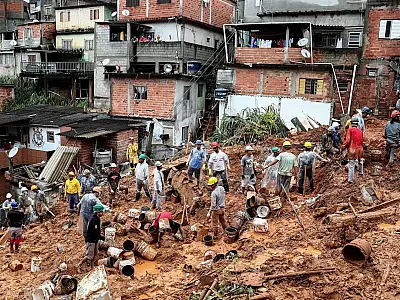 Chega a 24 o número de mortos no estado de São Paulo por conta das fortes chuvas