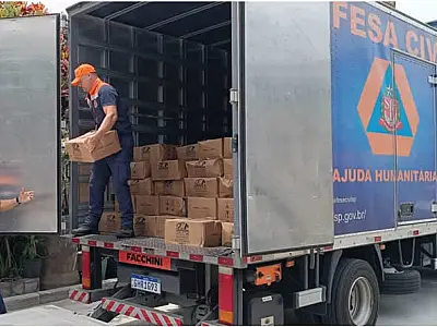 SP envia mais de 1500 itens de ajuda humanitária a cidades atingidas pelas chuvas