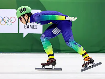 Lucas Koo fica em nono lugar na patinação velocidade na Coreia do Sul