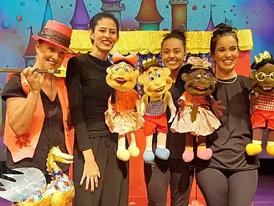 Teatro de fantoches é atração neste domingo (30) em Guarujá