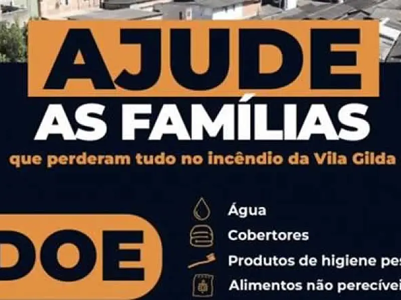 Fundo Social de Santos segue arrecadando doações para famílias atingidas por incêndio