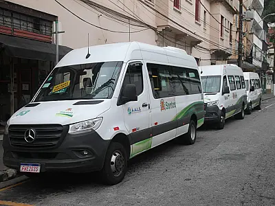 Autolotações dos morros de Santos iniciam integração com o VLT em 1º de maio