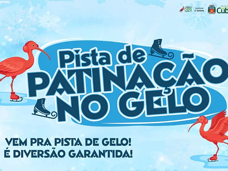 Pista de patinação no gelo funciona até 21 de fevereiro no Parque Anilinas
