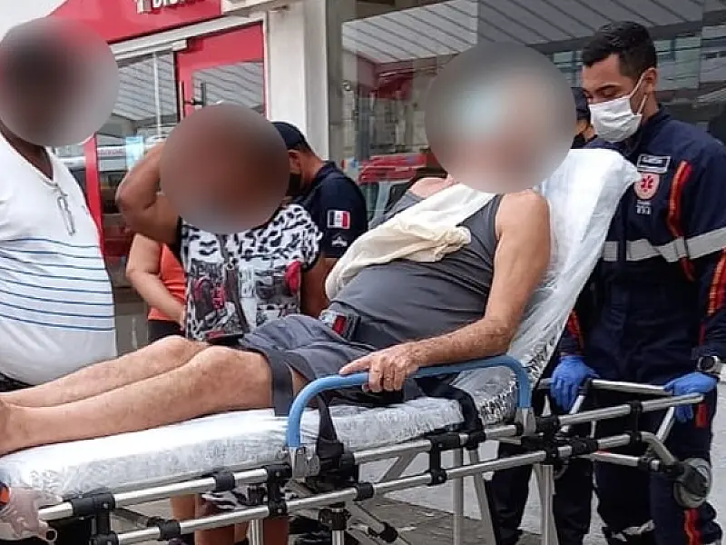 Idoso fratura clavícula após ser empurrado em discussão no bairro do Boqueirão, em Praia Grande