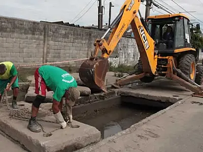 Bairro da Zona Noroeste de Santos terá limpeza na rede de drenagem