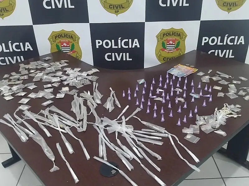 Polícia Civil prende em flagrante suspeito de tráfico de drogas