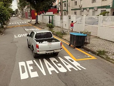Cruzamento na Aparecida, em Santos, passa por mudanças para aumentar a fluidez e segurança
