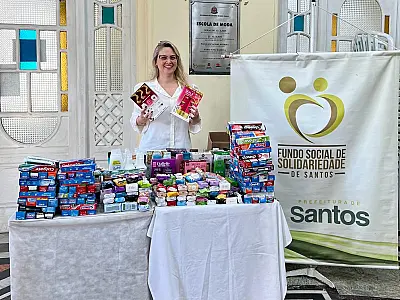 Fundo Social de Santos recebe mais de 400 itens de higiene