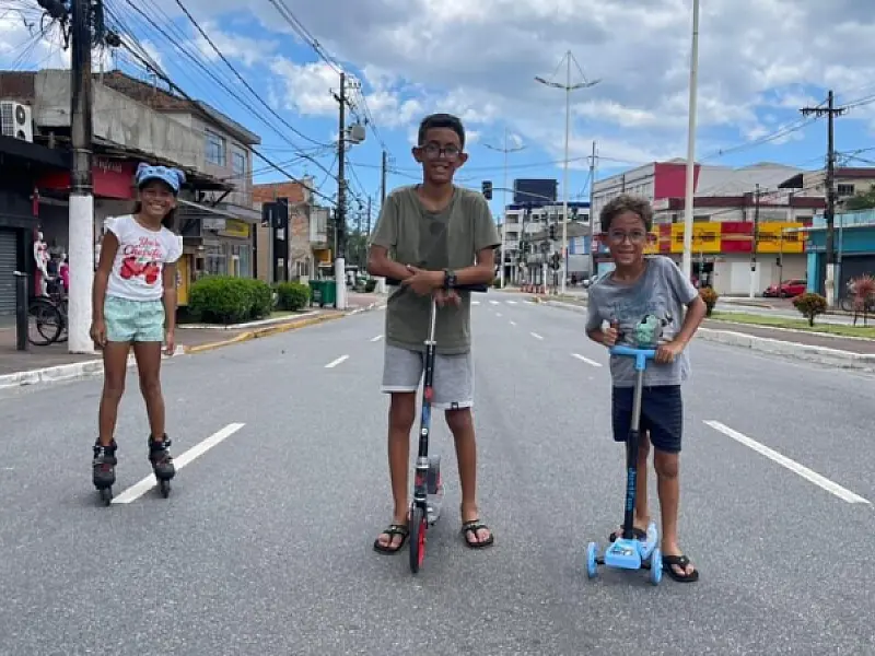 'Rua de Lazer' agita o domingo no Centro de Cubatão