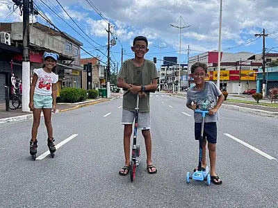 'Rua de Lazer' agita o domingo no Centro de Cubatão