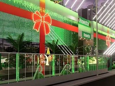 Clima Natalino: Vila Natal Unoeste promete encantar moradores e turistas em Guarujá