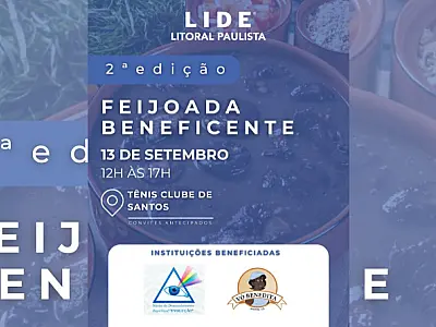 LIDE Litoral Paulista realiza 2ª edição da Feijoada Beneficente em Santos