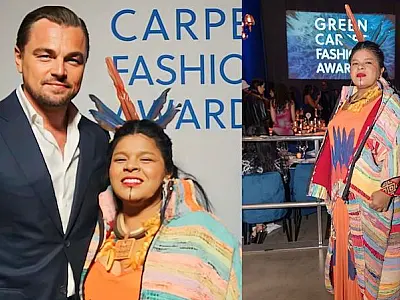Leonardo DiCaprio encontra a ministra Sônia Guajajara no Festival de Cannes