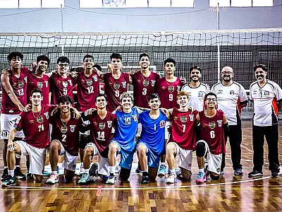 Vôlei masculino sub 17 de PG vence fora de casa pelo Campeonato Paulista