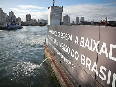 Governo de São Paulo abre crédito de R$ 2,6 bi e garante cronograma de obra do túnel Santos-Guarujá