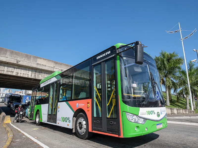 PG inicia testes com ônibus 100% elétricos nas linhas municipais
