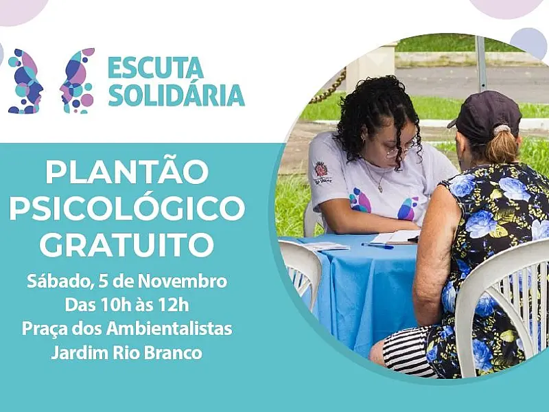 Escuta Solidária retorna à Área Continental neste sábado, dia 5