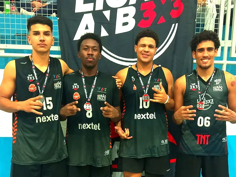 Basquete 3x3 masculino é vice-campeão da 2ª etapa da Liga ANB sub-21