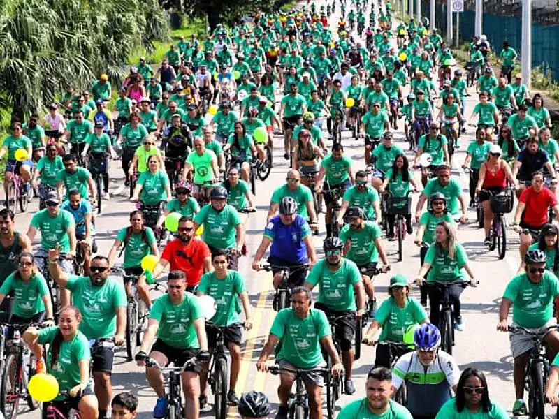 Neste domingo (20), acontece o passeio ciclístico 'Bora Pedalar' em Cubatão
