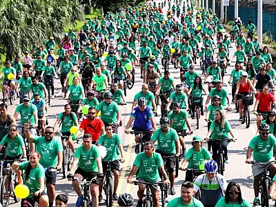 Neste domingo (20), acontece o passeio ciclístico 'Bora Pedalar' em Cubatão