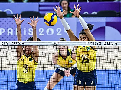 Vôlei feminino estreia com vitória tranquila em Paris