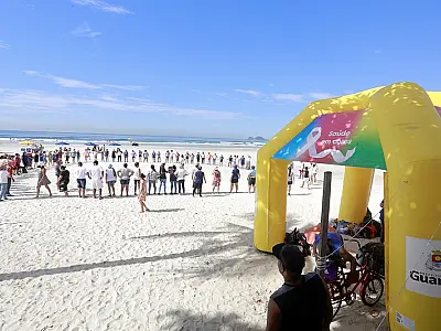Quarta-feira tem Aulão na Praia para conscientizar sobre hepatites e câncer ósseo