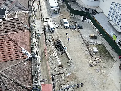 Obras do Centro Temático de Cinema de Santos avançam para nova fase