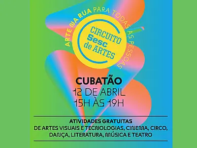 Cubatão recebe Circuito Sesc de Artes no dia 12