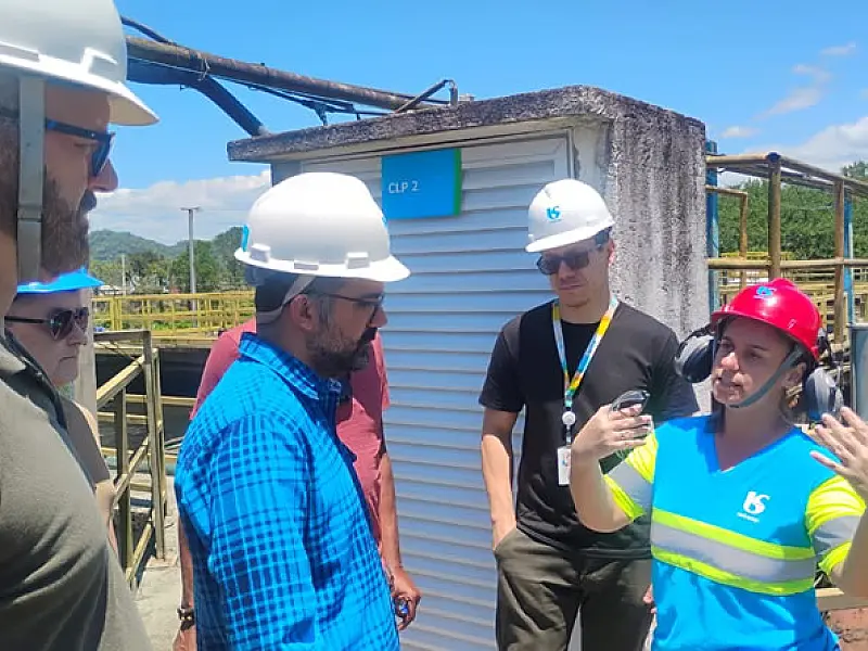 CETESB realiza vistoria no sistema de tratamento de esgoto de Mongaguá