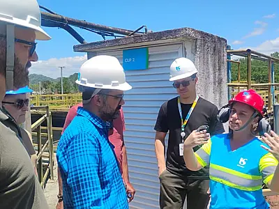 CETESB realiza vistoria no sistema de tratamento de esgoto de Mongaguá