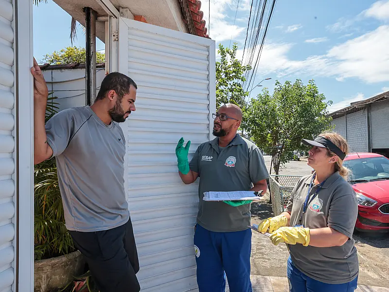 Praia Grande vistoria 3 mil imóveis durante mobilização estadual e nacional