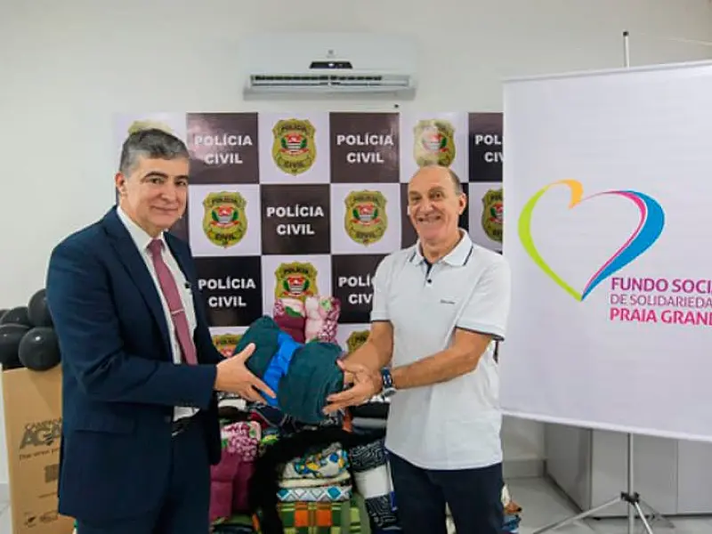 Polícia Civil doa cobertores e agasalhos para o Fundo Social de Solidariedade