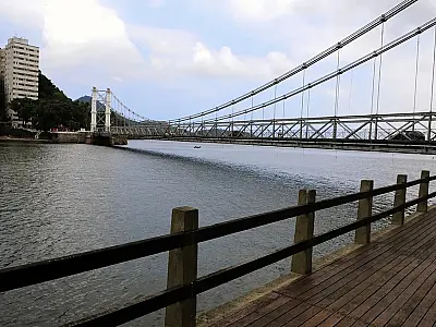 Reforma da Ponte Pênsil, em São Vicente, inicia nova etapa nesta terça-feira