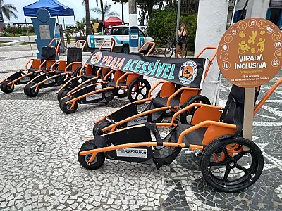 Programa Praia Acessível volta à Praia de Pitangueiras no dia 3
