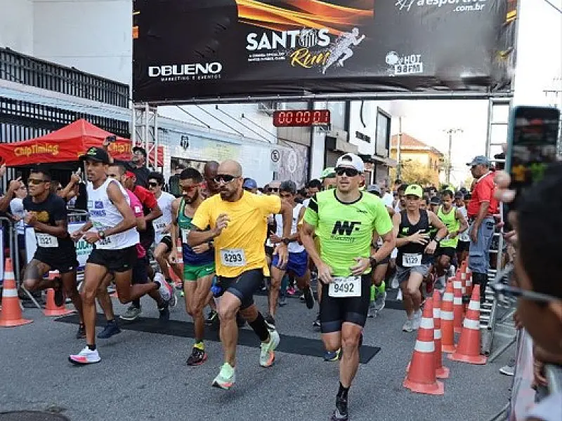 Corrida Santos Run 8k terá co-patrocínio do Miramar Shopping