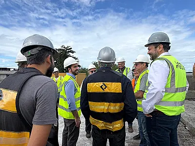 Visita técnica acompanha avanço das obras do VLT na Ponte dos Barreiros