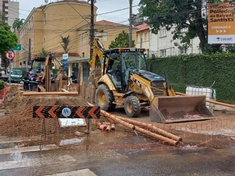 Sabesp diz que interdição na Rua Goiás ocorre até o final de outubro
