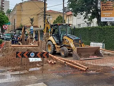 Sabesp diz que interdição na Rua Goiás ocorre até o final de outubro