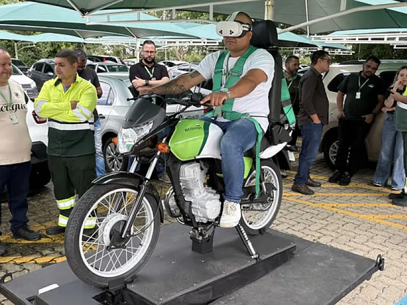 Ecovias Imigrantes e Leste Paulista são pioneiras no uso de simulador virtual de acidentes com moto