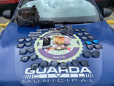 Guarda Municipal de Santos prende homem por furto em galpão incendiado da Receita Federal