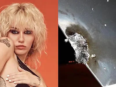 Avião de Miley Cyrus é atingido por raio e faz pouso de emergência