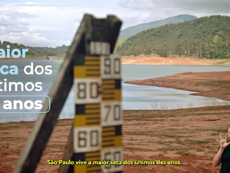 Governo de SP lança nova campanha sobre escassez hídrica e a urgência de conscientização