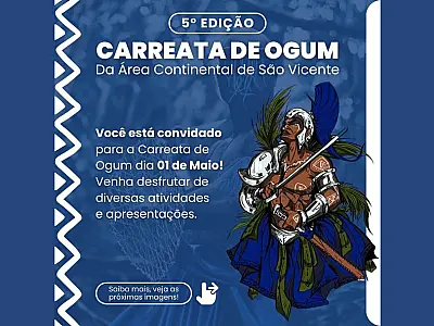 São Vicente promove Carreata de Ogum na Área Continental