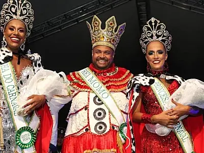 Santos terá o novo o Rei Momo, Rainha e Princesa do Carnaval no sábado