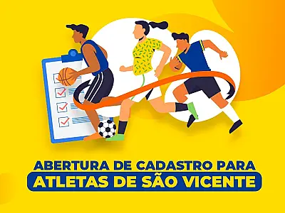 São Vicente abre cadastro a atletas para fomentar esporte da Cidade
