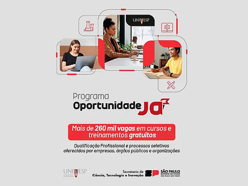 Univesp lança página eletrônica com mais de 260 mil vagas em cursos e treinamentos gratuitos
