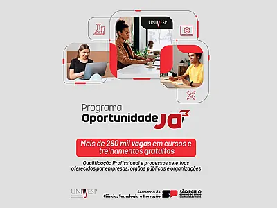 Univesp lança página eletrônica com mais de 260 mil vagas em cursos e treinamentos gratuitos